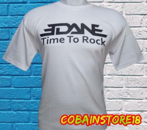 KAOS BAND EDANE / 100% KATUN COMBED 24S REAKTIF / BUILT UP / PLASTISOL INK / KAOS DISTRO PREMIUM