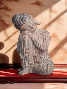 Đạo Cụ Phật Giáo Gỗ Giả Trong Vườn Trung Hoa Mới Đồ Trang Trí Không Gian Sân Vườn Phật Giác Ngộ Ngủ Đồ Trang Trí Nghệ Thuật