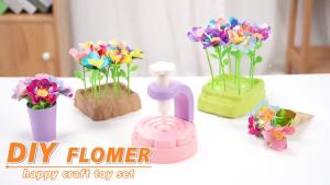 Bộ Đồ Chơi Làm Hoa Tự Làm Dành Cho Bé Gái Với Nhạc Và Đèn Đồ Chơi Máy Móc Sáng Tạo Bộ Đồ Chơi Nghệ Thuật Làm Vườn Cho Trẻ Em Quà Sinh Nhật Cho Bé Từ 3-12 Tuổi