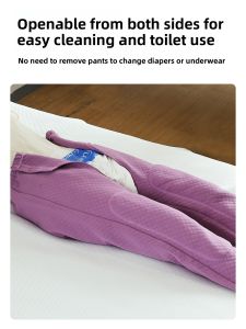 JINLANTING | Open Crotch Care Trousers For Elderly Disabled Cotton Thickening Kneepad
