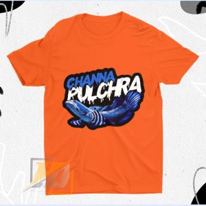 Baju kaos ikan channa anak laki-laki 2-13 tahun/baju ikan channa /baju kaos anak channa blue pulchra