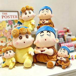 YF Crayon Shin-chan Shinnosuke nosuke Himawari Plushie Pearl Earring Art Theme Plushie Doll Gift FY