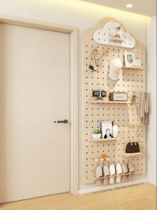BEIQIVI | Upgraded Pine Solid Wood Wall Storage Shelf