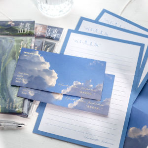 ชุดกระดาษโน๊ตเขียนมือโรแมนติก เรียบง่าย ไฮเอนด์ บอกเล่าความรักสำหรับเพื่อนรักชายและเพื่อนรักหญิง ลายสก็อตสีขาว