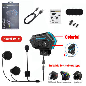 New BT12 Motorcycle Helmet Headset Handsfree call Kit Stereo Anti-interference Waterproof Music Player Speaker Wireless Earphone
