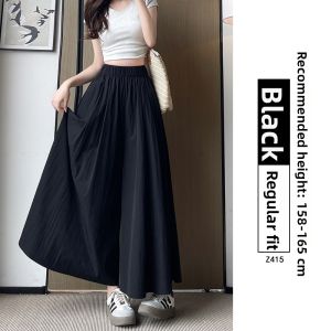 YAYANGREN | Summer Lightweight High Waist A-line Flare Pants Skirt for Petite Women