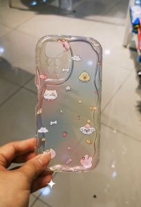 0543 VVV CASE awan SAMSUNG A05 A05S S23FE A72 A51 A10S A33 A23 A24 A53 A22 M22 M32 A31 A20 A30 A04S A13 A32 A04e Casing gelombang motif gambar lucu cute bunny fish cat