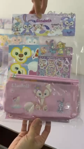 Wonderparties Birthday goodies bag Stella & friends school kid/customize name card/customization/kid birthday party door gift/gift set