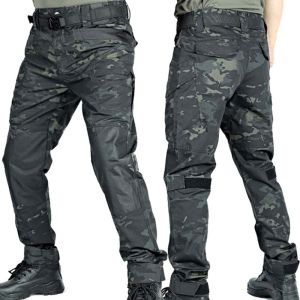 Tactical Pants Men Combat Pants Cargo Trousers Camo Multicam Trekking Hunting Clothes Wear Resistant Work Pant Multi-pocket