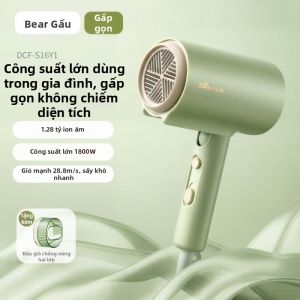 BEAR | Máy sấy tóc Bear 1800W 120 Triệu Ion Âm Thiết Kế Gập Gọn