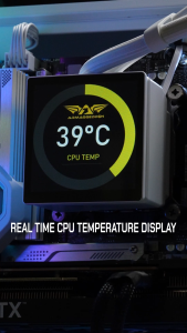 Armaggeddon DF360 LCD SQ1 Custom Programmable LCD Display CPU Temperature ARGB Liquid Cooler