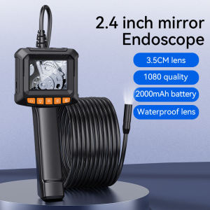 ♥ SFREE Shipping ♥ 2.4 Inch Handheld Industrial Endoscope Camera Single & Dual Lens Sewer Car Inspection Camera IP67 Waterproof HD 1080p For Pipe