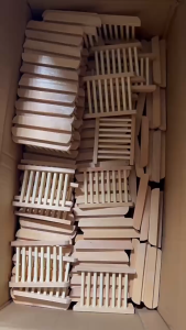 BECORATE Wooden Soap Rack Natural Minimalist Drying Rack Eco-friendly Compostable Soap Dish High-Quality Wood Drainage Design