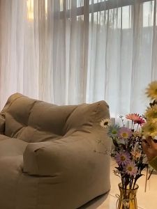 Lazy Sofa Small Apartment Bedroom Bean Bag Cover With Filling 填充物！！！Women Reclining Can Sleep Room Single Double Chair Little Sofa - Lazada