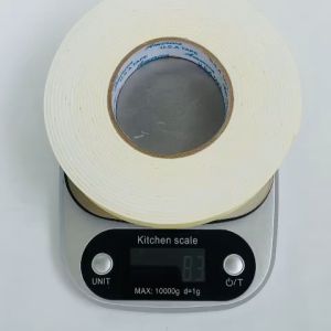 2 Cuộn băng keo 2 mặt xốp trắng rộng 2.4cm dài 7.5 mét độ dầy 3mm lõi giấy 3mm - Gia Dụng Mẫn Mẫn