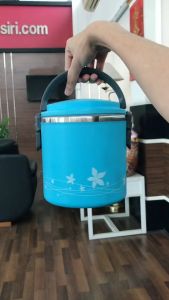 RRS ปิ่นโต ปิ่นโตใส่อาหาร เก็บความร้อน 1ชั้น 1.8 ลิตร - สีฟ้า