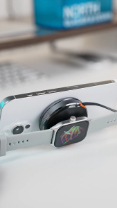 Awei W27 3 in 1 Wireless Charging 15W Wrieless Charger Portable Design Charger Extension Cords Qi Quick Charge Compatible with IPhone Apple Watch Air Pods  ﻿