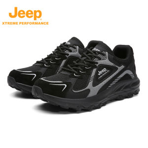 Jeep | Jeep Mens Hiking Shoes 2025 New Style Dad Sneakers Thick Bottom Heightening Sports Shoes Breathable Mountain Climbing Shoes