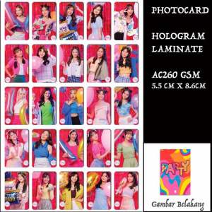 Photocard jkt48 Wonderland 1 set isi 25 gambar 2 sisi hologram