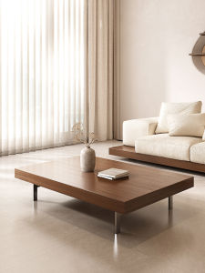 Japanese Style Simple Modern Coffee Table Walnut Color