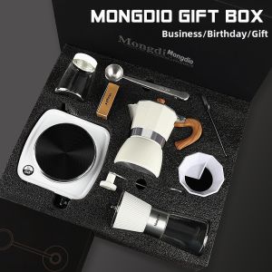 MONGDIO | Bộ Quà Tặng Nồi Pha Cà Phê Moka