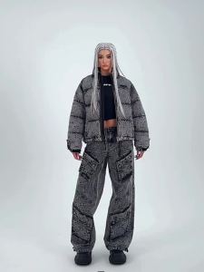 SMFK | Warm Floral Patterned Retro Cotton Coat