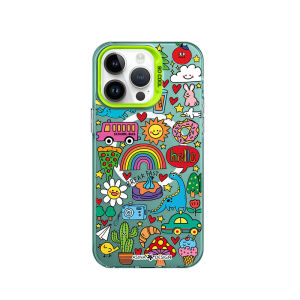 MASFEIL | Magnetic Stand Support Graffiti Design Full Case Protection for iPhone 18