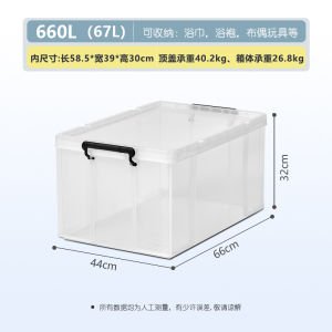 Transparent Large Capacity Plastic Storage Box Tianma Rox Home Use Clothing Organizer Box Transparent Plastic Relay Box