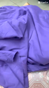 1 Mét Vải Thun Cotton Po Gân Borip Loại Dày Màu Tím Khổ 1m25 Hàng Công Ty (Màu thực tế tím hơn trong hình)