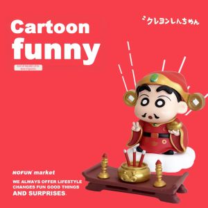 WUQUGONGSHE | Creative and Fun Shin-chan Figure Desk Ornament