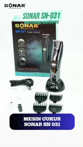 Sonar Sn-031 Alat Cukur Rambut Elektrik Professional Barbershop Dilengkapi Duk