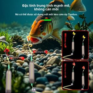 MONLEYTA | Đế cá mập hai móc hoàn thiện chạy chống nước chống trượt móc kiểu châu Âu tay áo vàng cắm mồi lơ lửng câu cá