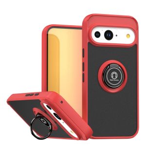 Luxury matte skin feel car ring holder phone case for Google Pixel 10 9 8 7 6 Pro XL 10A rotating bracket shockproof cover Funda
