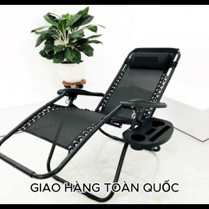 Ghế Xếp Thư Giãn Gấp Gọn Khung Thép Chịu Tải 300kg Ghế Thư Giãn Vải Lưới Thoáng Khí Có Thể Điều Chỉnh Tư Thế -Hàng loại A+ Xuất Châu Âu