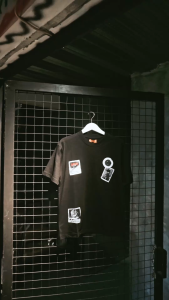 Problem Club - T-shirt Oversize - Arange Black