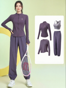 BAISILING | Quick-drying Womens Gym Workout Suit for Marathon Running