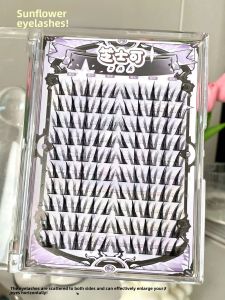 Butterfly Girl Fake Eyelashes Horizontal Extension Natural Realistic Thickened Segmented Sunflower Long Eye Lengthening