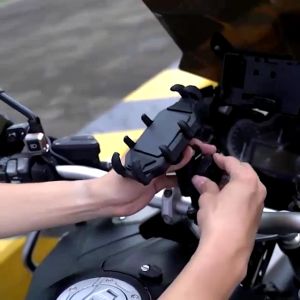 Motowolf cp holder v4 with anti-theft shock proof and anti-slip aluminum alloy 360 degrees rotatable