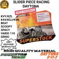 SLIDER PIECE SLIDE RACING DAYTONA KVY KZL K44 KOJ BEAT SCOOPY SPACY VARIO 110 GENIO HIGH QUALITY. 
