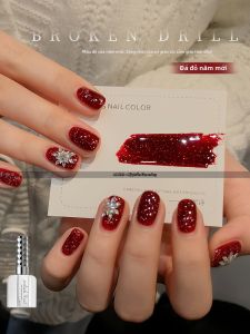 ANNIES | Glittering Red Wine Sparkle Nail Gel Polish