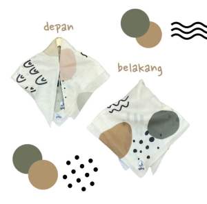 Voal Printing Anak Instan Motif Abstrack Besar / Hijab Instan Anak Motif Lucu