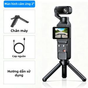 Camera Hành Động Pocket Gimbal 1080P Với Màn Hình Cảm Ứng 2” 355 ° Máy Ghi Hình Video Di Động Có Chức Năng Theo Dõi Khuôn Mặt Kết Nối WiFi Dành Cho Vlog Du Lịch
