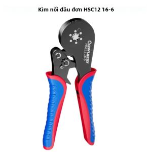 Kìm Bấm Đầu Nối Dạng Ống HSC12 16-6 Đầu Nối Hình Lục Giác Cách Điện Trước Bằng Thép Carbon Kìm Điện Đa Chức Năng