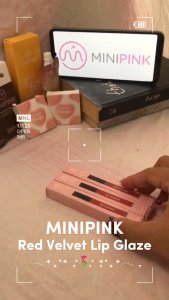 MINIPINK Red Velvet Lip Glaze Matte Liquid Lipstick Glamour 6 Colors Moisturizing MP038
