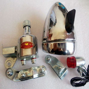 12V6W Metal Shell Friction Generator Bicycle Electric Light Night Riding Equipment Front Light Cycling Lighting Accessories