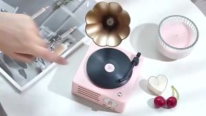 2024 New Vinyl Turntable Record R Player Wireless Portable  Subwoofer music player Audio Speaker