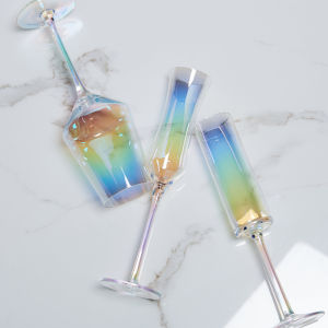 Multicolor Crystal Champagne Glass