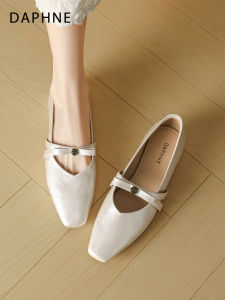 Daphne | Square Toe Mary Jane Shoes For Dresses Versatile Fall New One Strap
