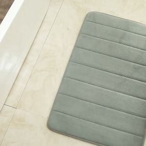 Absorbent Soft Memory Foam Floor Mat / Bath Bathroom Bedroom Shower Kitchen Rug Decor Anti Slip 40CM x 60CM