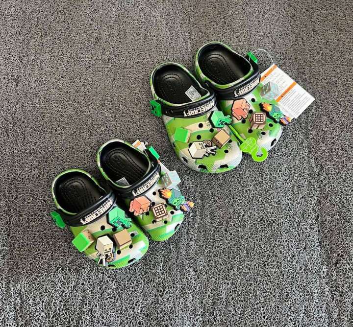 🛍️ลด90% Outlet รองเท้าแตะเด็ก Cro…x Minecraft หิ้วนอก ถูกกว่าช้อป ...